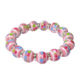 Mel’s Bracelet with Pink Beads – Breast Cancer